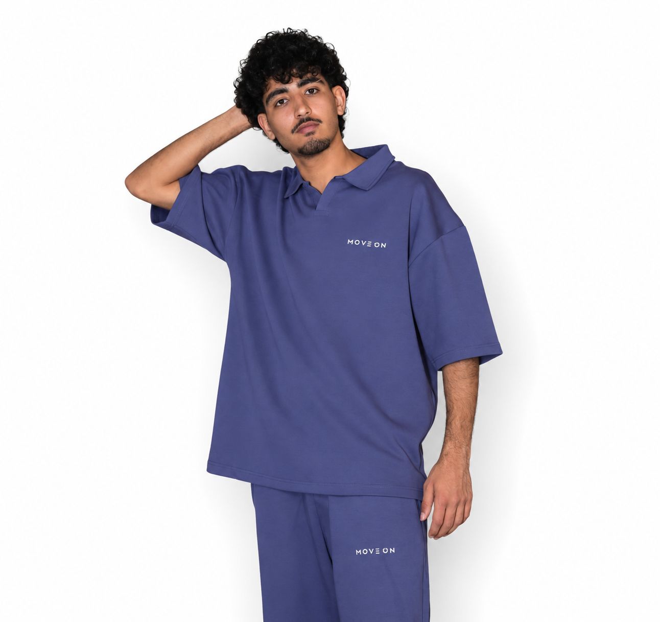 Move On Core Tee – Dusty blue